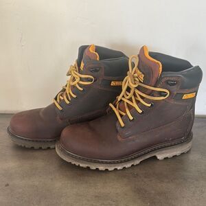 DEWALT MEN'S FLEX LACE-UP WORK BOOTS - STEEL TOE ASTM TOUGH RUGGED MENS SIZE 7M